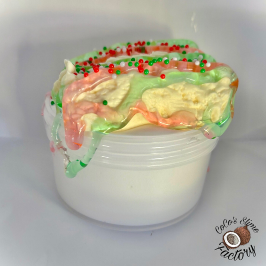 Christmas Rice Krispy Diy Slime