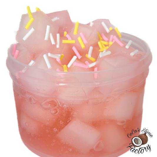 Pink Lemonade Cubes Slime