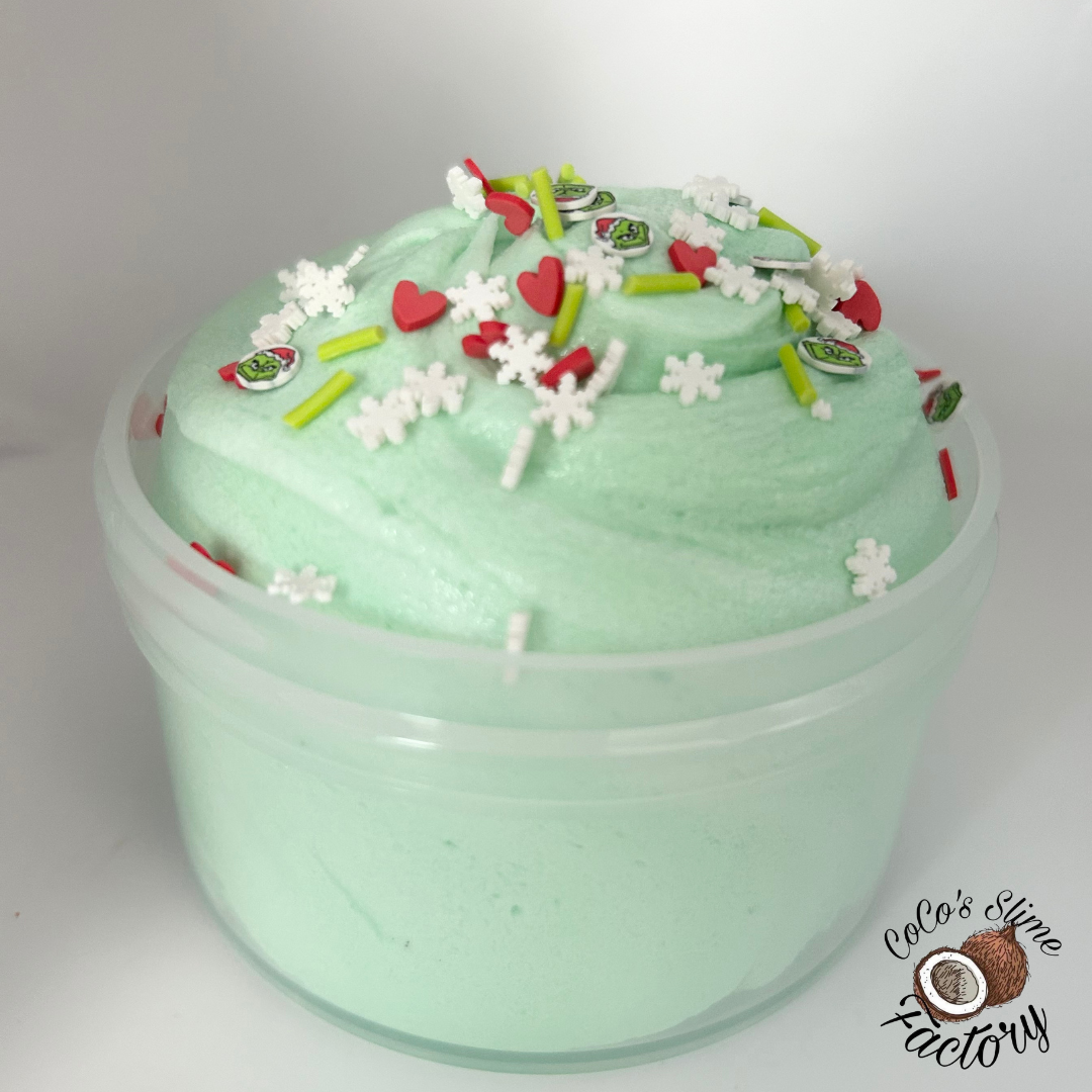 Grinch butter Fluff Slime