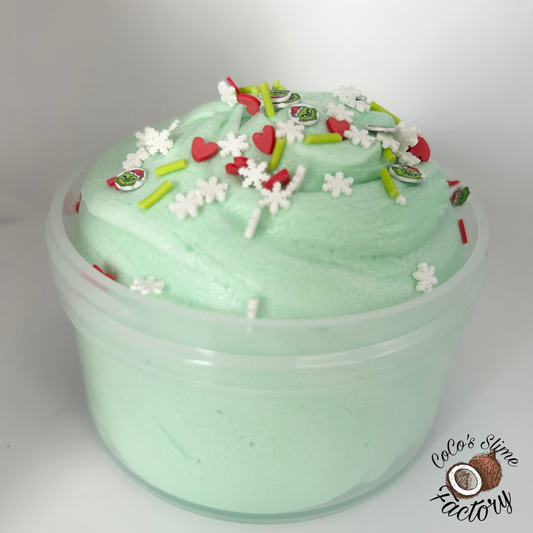 Grinch butter Fluff Slime