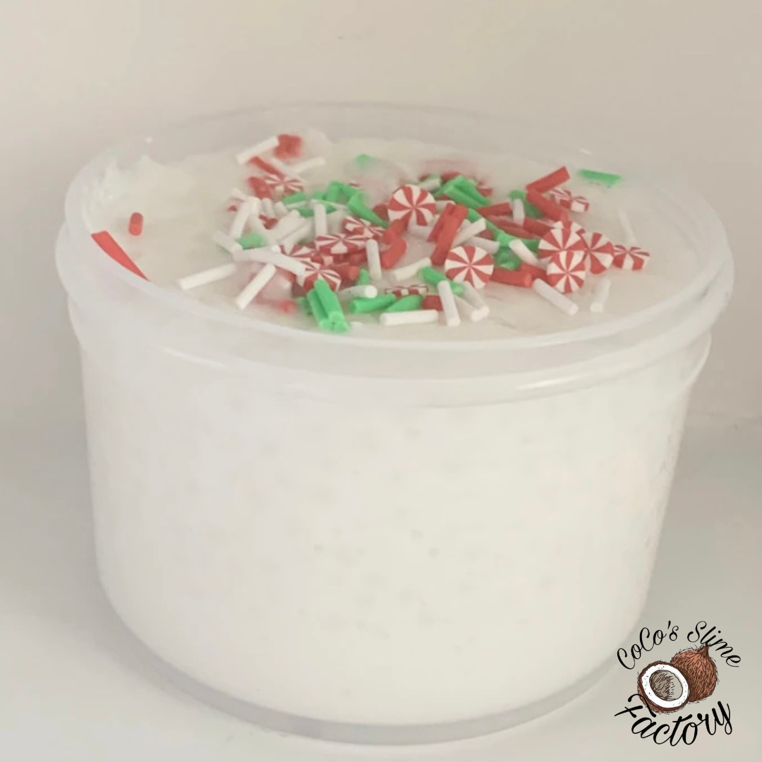 Candy Cane crunch Slime