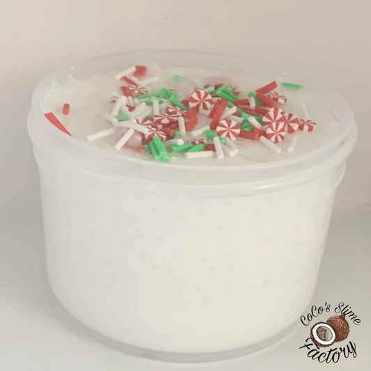 Candy Cane crunch Slime