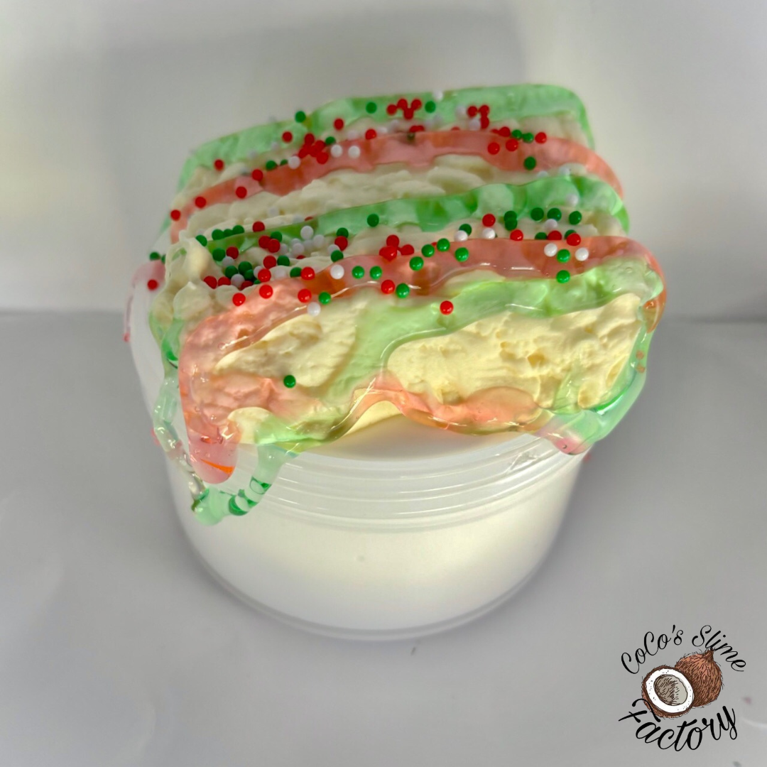 Christmas Rice Krispy Diy Slime