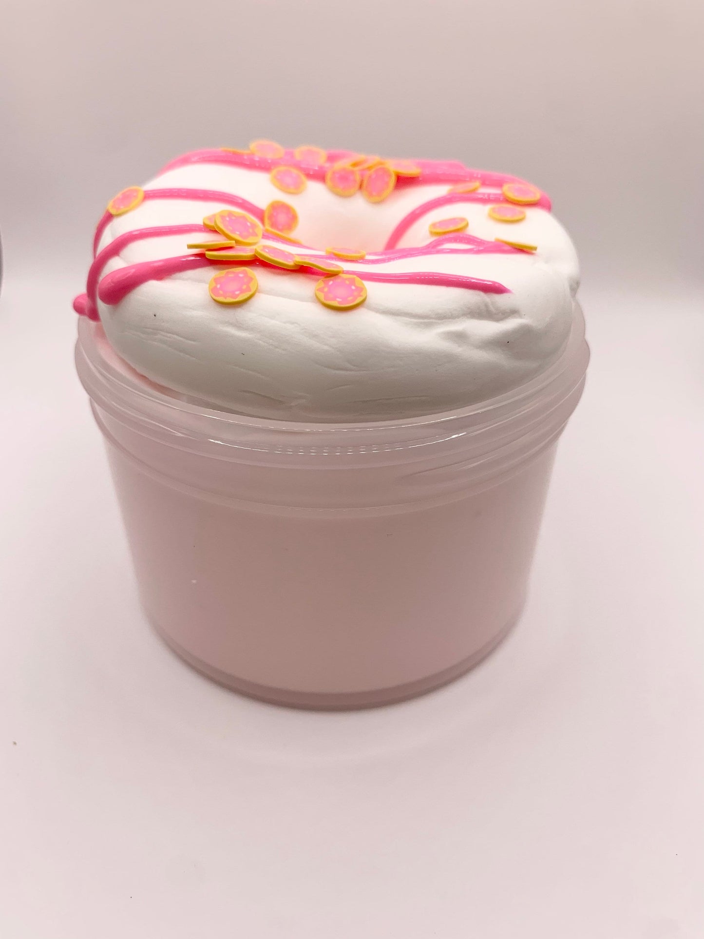 Strawberry donut diy slime