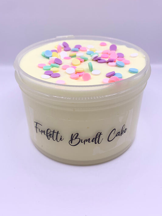 Funfetti Bundt cake slime