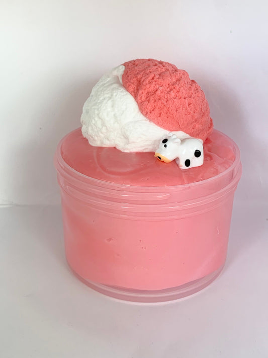 Strawberry Cow Diy Slime