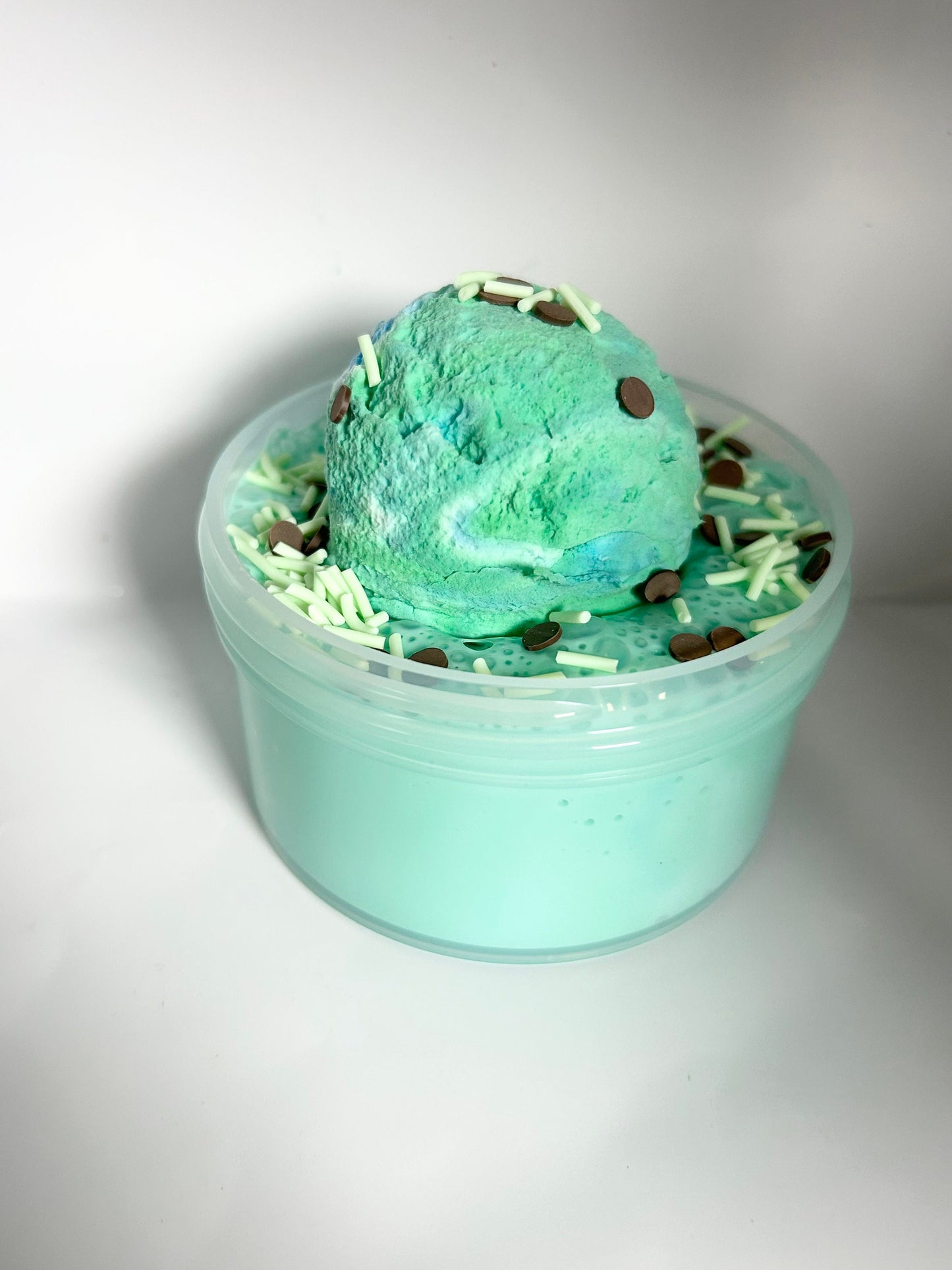 Mint Chocolate Chip Scoop Diy slime